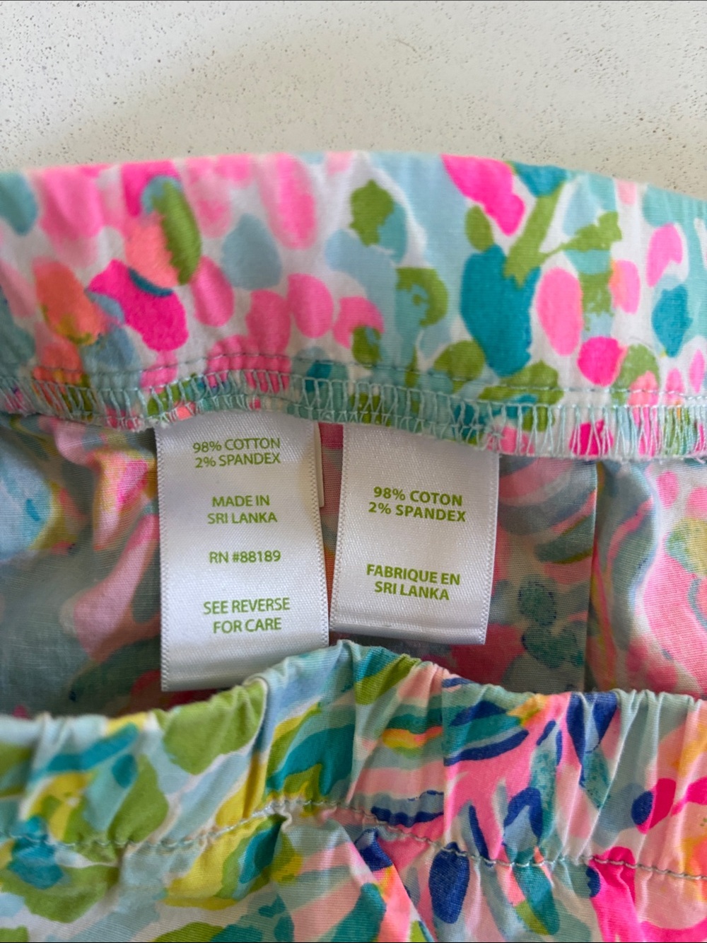 Lilly Pulitzer hot Pink & Aqua Floral Shorts - Picture 2 of 5